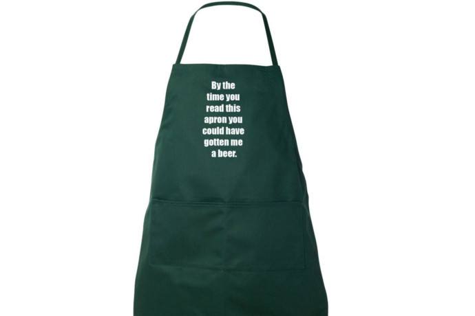   6. Cooking Apron Does your Pop like to cook? Keep Dad clea